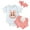 Pink rabbit, variant on WIBACKER 0-18M 3Pcs Newborn Baby Girl Easter Outfit Short Sleeve Romper Bunny Pompom Shorts Set