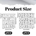 thumbnail image 4 of 276 Pcs 2 inch Self-Adhesive Vinyl Alphabet & Number Stickers, White for Mailbox, Signs, Cars, Wall, Home & DIY Decor, 4 of 6