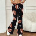 thumbnail image 6 of Cutuoiiu Women's Soft Plus Size American Football Prints Flare Yoga Pants Gifts, 6 of 9