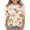 White, variant on 3/4 Length Sleeve Tops for Teen Girls Crewneck Trendy Colorful Floral Printed Summer Tops Kids Lightweight Cozy Blouse