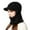 Black, variant on Winter Hat with Face Integrated Knitted Scarf Neck Warmer Outdoor Sports Cycling Hiking Skiing Windproof Thermal Ear Hood Comfort