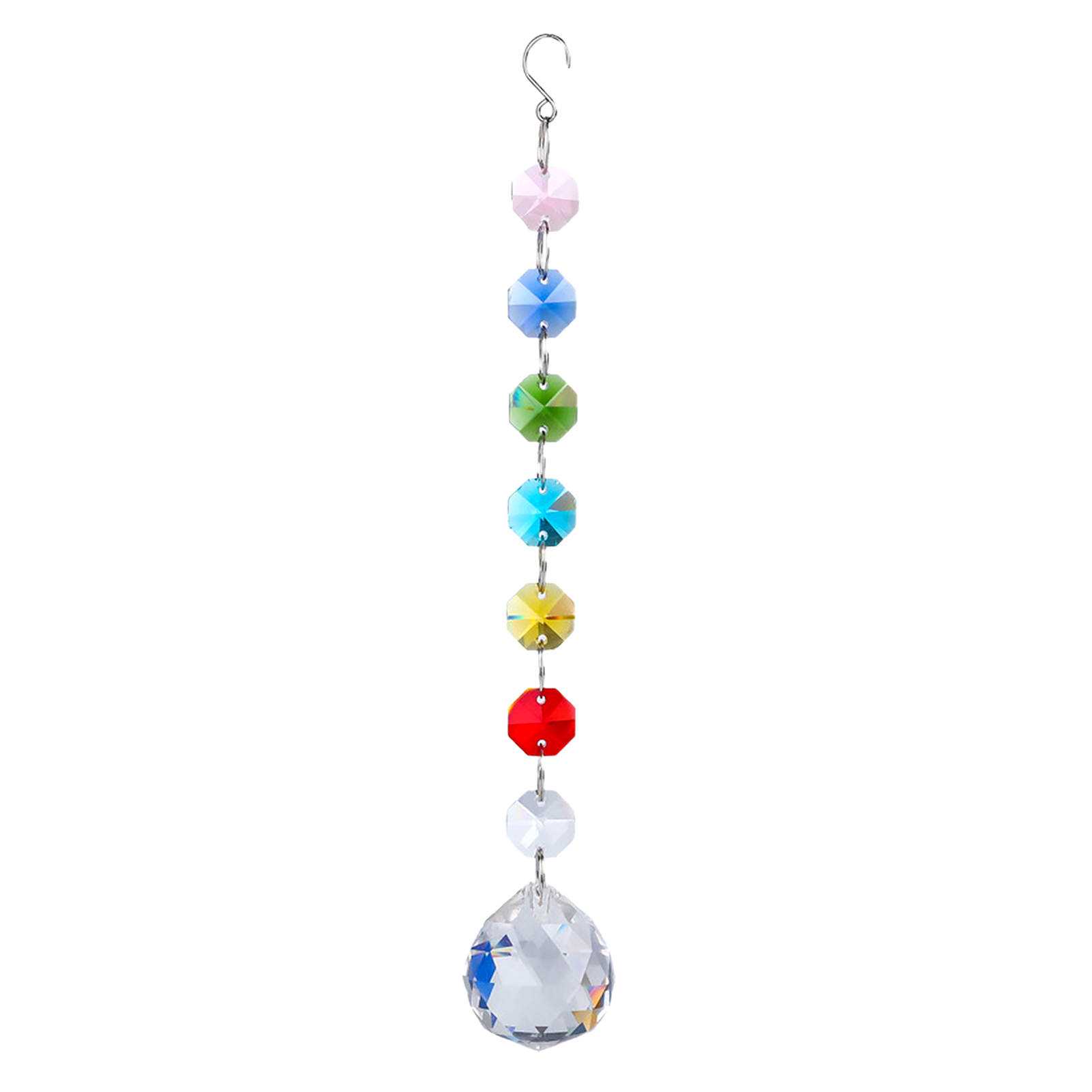 Chakra colored beads Suncatcher Glass Art Art & Collectibles