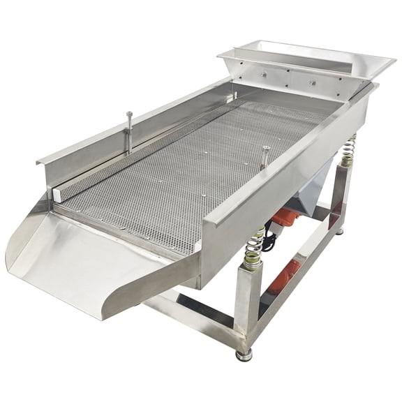 Stainless Steel Linear Vibrating Screen Vibrating Sorting Sieve Machine with 4mm Mesh