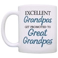 thumbnail image 2 of ThisWear Great Grandpa Mug Excellent Grandpas Get Promoted to Great Grandpas 11 ounce 2 Pack Coffee Mugs, 2 of 4
