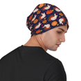 thumbnail image 4 of Xecao Turkey And Thanksgiving Print Beanie Knitted Hat for Men Women, Winter Fashion Knit Cuffed Caps Unisex, 4 of 7