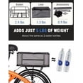 thumbnail image 3 of Lightweight Bike Rear Basket for Adults with Net and Liner, Steel Frame Bicycle  Carrier Back Rack Mounted 20L Large Capacity, Light Yet Durable$$Sport & Recreation Other, 3 of 7
