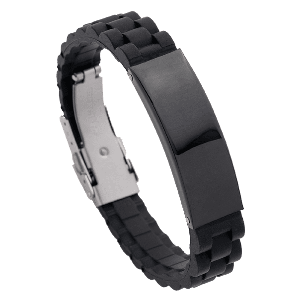 Brazalete estilo reloj LUCKMAN Carter Pulsera de Caucho y Acero