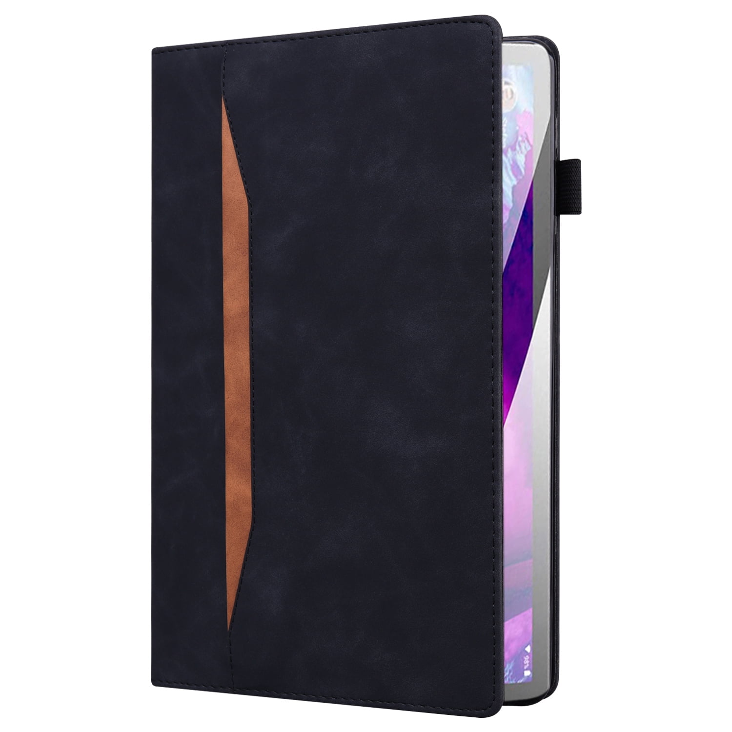 Feishell Case for Apple iPad 10th Generation 10.9" 2022,Business PU Leather Folio Flip Kickstand ID Credit Card Slots Shockproof Protection Case Cover with Pencil Holder,Black
