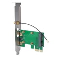 thumbnail image 1 of Tarjeta Elevadora Mini PCI E, Soporte de 3,3 V y 5 V, Deflector de Altura Stota, Antena de Reserva para una una Fácil Instalación, Soporte para Todas las Mini Tarjetas PCI e para, 1 of 7
