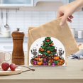 thumbnail image 2 of Yayeee Napkin Holder for Table Kitchen Paper Tissue Organization, Green Halloween Christmas Trees, 2 of 8