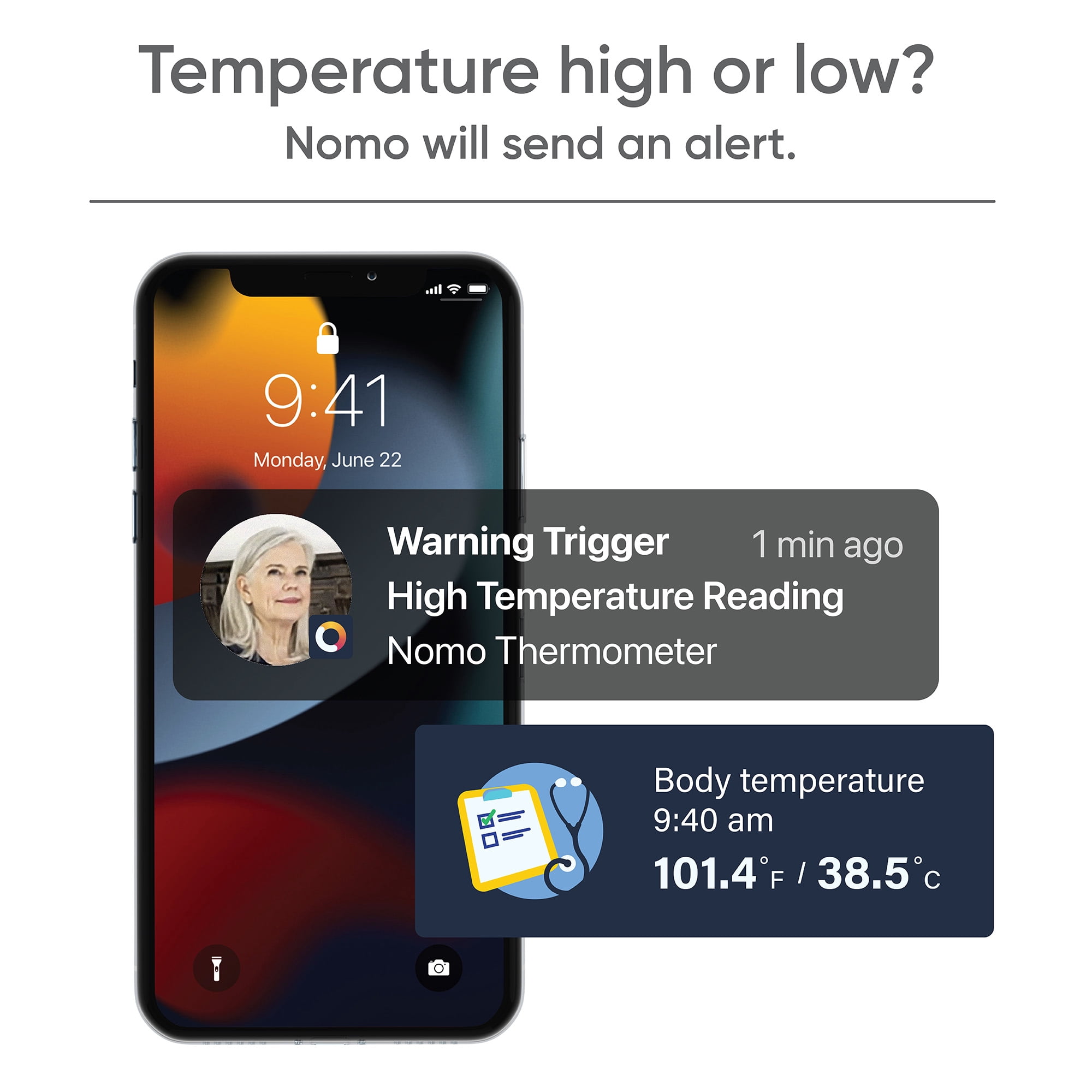 (2 pack) Nomo Smart Care, Thermometer