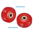 thumbnail image 3 of 52mm 95A Skateboard Wheels with Silver Bearing Street Wheels with Skate Tool, Red, 4 Pack, 3 of 5
