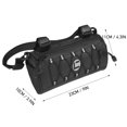thumbnail image 4 of Tignapoo Compact Polyester Handlebar Bag for Bikes - Durable, Lightweight, Two Size Options (9x3.9x4.3in or 9x4.3in) - 235g, Easy Installation, 4 of 6