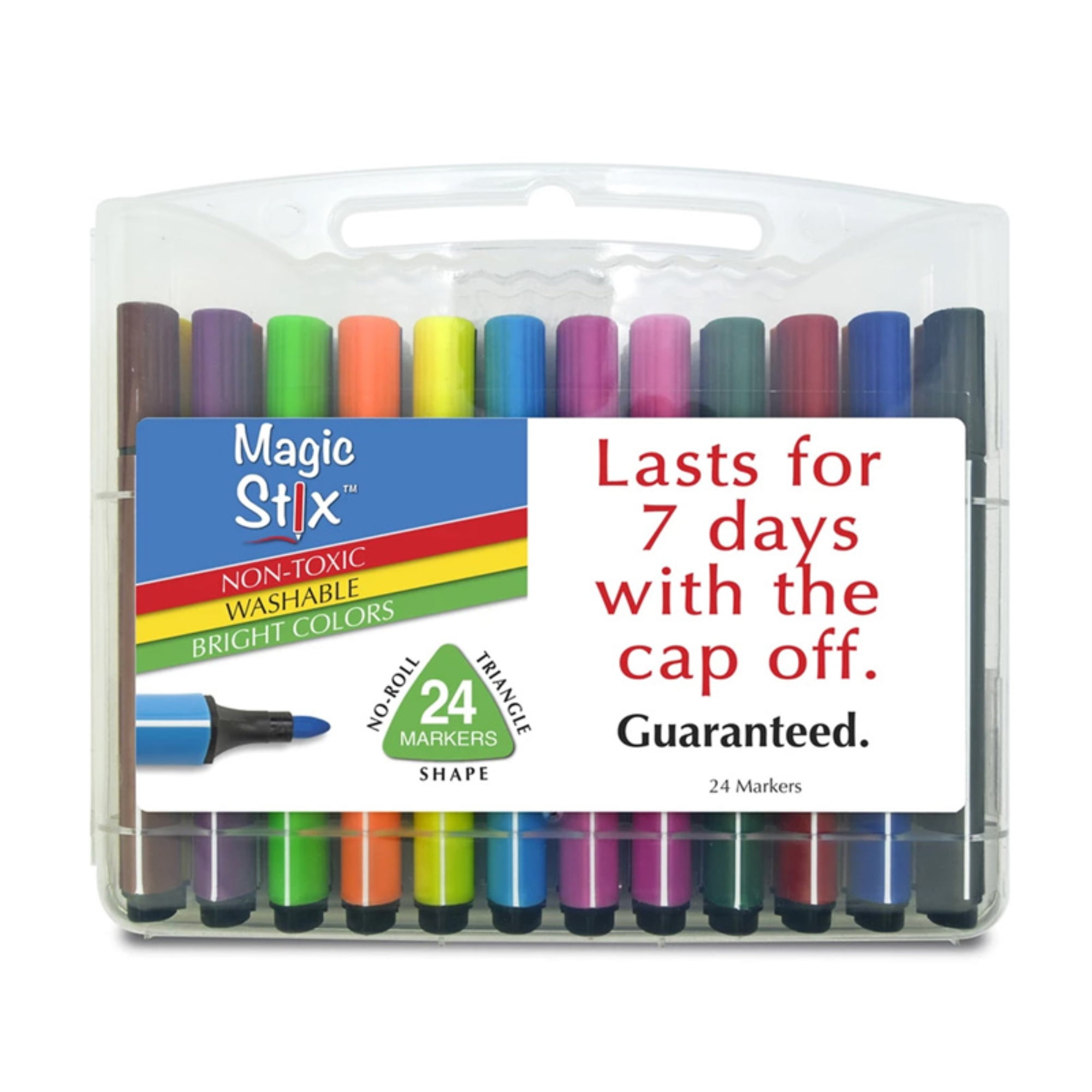 Triangular Magic Stix Markers, 24 Pack