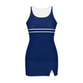thumbnail image 4 of cocolona Womens Modest Tankini Swimsuits Fashion Color Block 3 Piece Bathing Suit with Skirt Vacation Beach Swimwear, 4 of 5