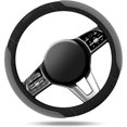 thumbnail image 4 of Steering Wheel Cover,14.5-15 Inch Universal Memory Foam Car Steering Wheel Covers Breathable Anti-Slip Steering Wheels Accessories for Men Women (Black & Grey), 4 of 15