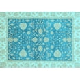 thumbnail image 1 of Ahgly Company Indoor Rectangle Oriental Light Blue Traditional Area Rugs, 5' x 8', 1 of 4
