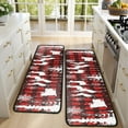 thumbnail image 4 of Kitchen Rugs Sets Of 2,Red Christmas Pattern Anti Fatigue Kitchen Mat Rugs Non Slip Washable,Decorative Kitchen Floor Mats for Kitchen,Sink,Laundry,17"x47"+17"x47", 4 of 5