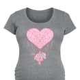 thumbnail image 3 of Marvel Spider-Man - Valentine Heart Web - Maternity Scoop Neck Graphic T-Shirt, 3 of 5