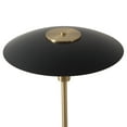 thumbnail image 3 of Rancho Mirage Floor Lamp - Matte Black Gold-Leaf Shade Weathered Brass, 3 of 9