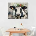 thumbnail image 2 of ARISTURING Farm Animal Canvas Wall Art Country Cow Pig Pictures Painting Vintage Farmhouse Animal Poultry Canvas Print Art Decor Framed for Home Nursery Kitchen Decoration, 2 of 6