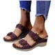 thumbnail image 4 of WILLBEST Sandalias De Plataforma Para Mujer, Sandalias De Cuña Con Flores A La Moda Para Mujer, Sandalias Transpirables Con Punta Para La Playa, 4 of 7