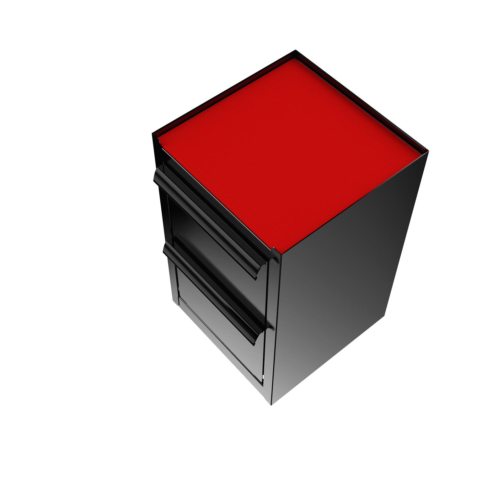 Hyper Tough Mini 2-Drawer Side Cabinet with Vertical Locker, Black