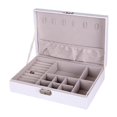 thumbnail image 3 of Joyero Organizador Exhibidor Almacenamiento Caja de material cuero para Collar con blanco Macarena Expositor organizador de joyas, 3 of 8