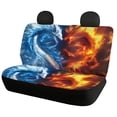 thumbnail image 2 of Pzuqiu Fire Ice Dragon Print Car Seat Covers Easy to Install Car Seat Covers Full Set Auto Decor Breathable Anti-Slip Fit for most Cars Trucks, 2 of 10