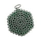 thumbnail image 5 of Limpiador de hierro fundido, cepillo para platos de acero, cepillo para fregar con cadena y inserto de silicona para Verde, 5 of 9