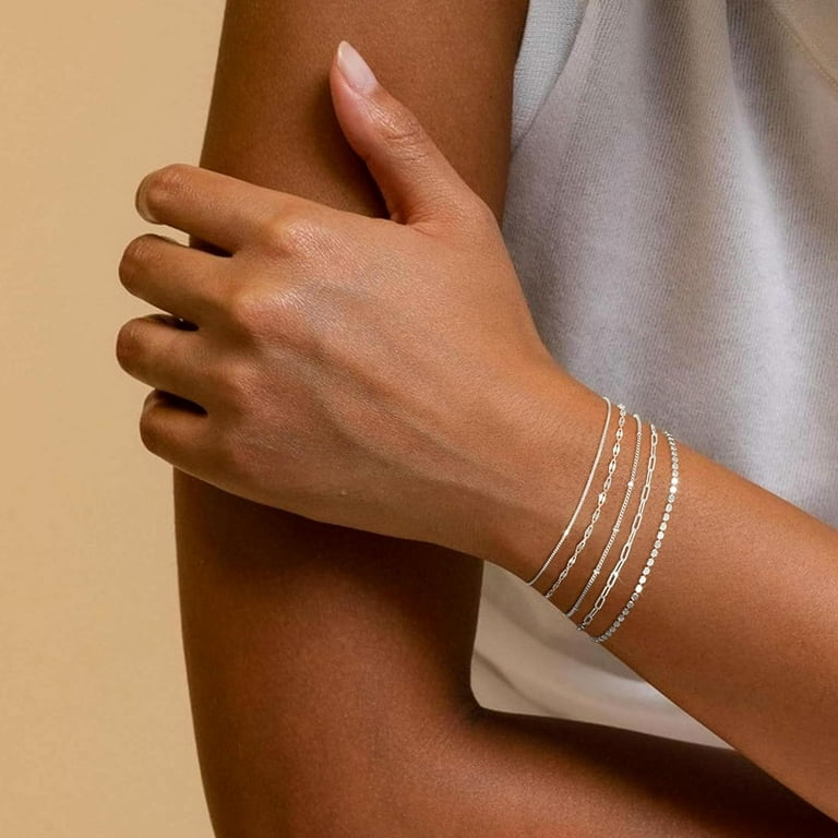 Trendy silver bracelets discount