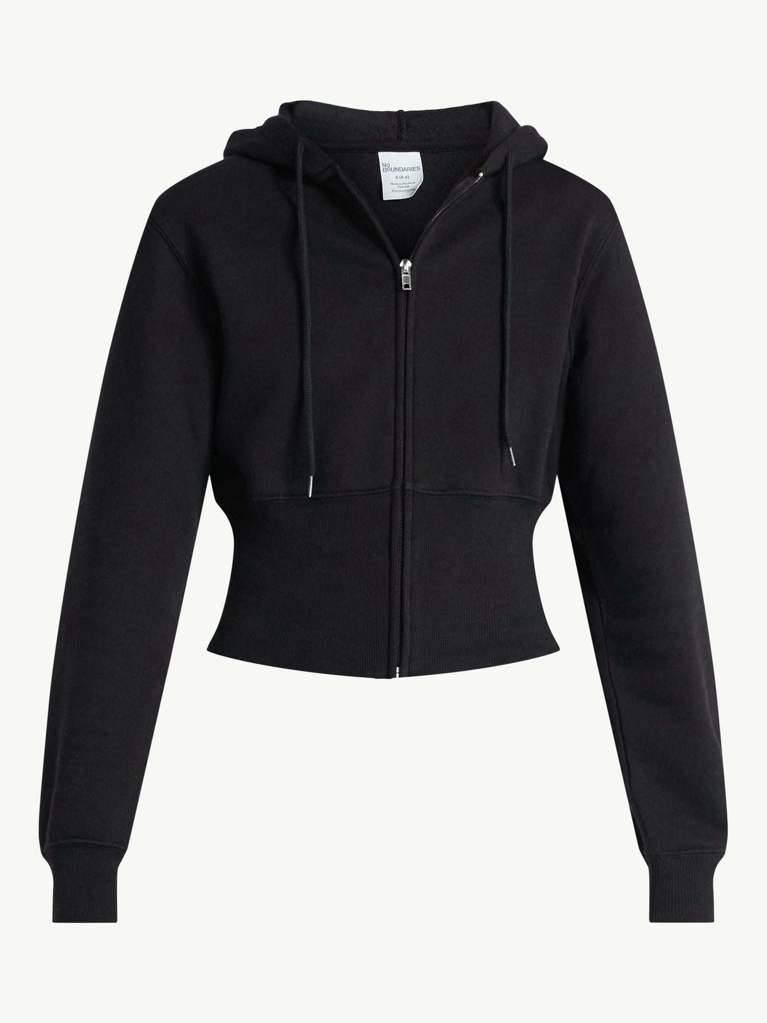 No Boundaries Fleece Zip Hoodie, Women's