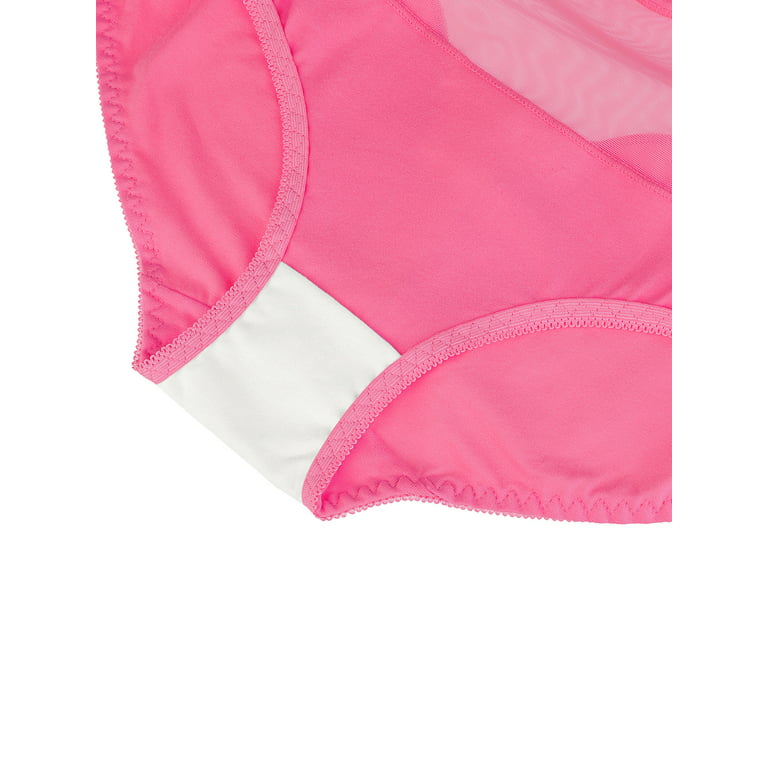 Unique Bargains Women's Plus Size Underwear Lace Mid Waisted