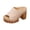 A-Beige36, variant on Women's Slippers Open Peep Toe Block Heel Mule Sandals Platform Sole On Comfort Daily Casual Outdoor Footwear