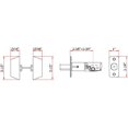thumbnail image 3 of Design House 782771 Double Cylinder 2-Way Latch Deadbolt, Adjustable Backset, Polished Brass Finish, 3 of 4