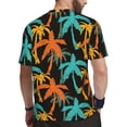 thumbnail image 2 of Wukai Palm Trees Print Men's Short-Sleeved Mesh T-Shirt,Quick-Dry Short Sleeve Workout T-Shirt-3X-Large, 2 of 8