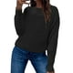 thumbnail image 1 of UKAP Suéter de punto para mujer, estilo gofre, liso, casual, para otoño, básico, manga larga, cuello redondo, jersey de punto, 1 of 2