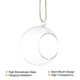 thumbnail image 3 of Uxcell Round Globe Terrarium Air Plant Planter, 4 Inch High Borosilicate Glass Hanging Decorations Clear, 3 of 6