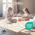 thumbnail image 4 of ODIKA 6'x9' Machine Washable Non-Slip Area Rug, Creamy Speckled Hide Motif High Traffic Rug, Beige, 326176, 4 of 5