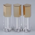 thumbnail image 2 of 3 uds 5ml claro vacío brillo de tubos de aceite lápiz labial recargables Mini muestra Oro shamjiam Tubo de brillo de labios vacío, 2 of 9