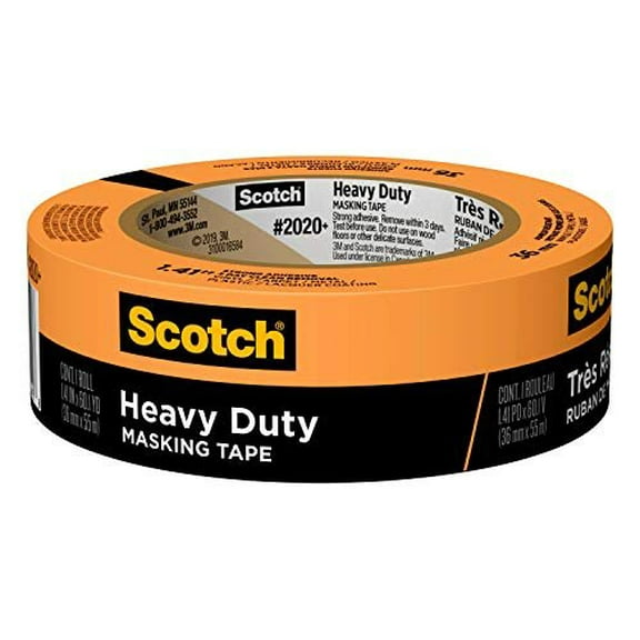 Scotch Masking Tape Heavy Duty - 1.41 In x 60 Yd - 24 Rolls, Multicolor