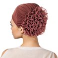 thumbnail image 1 of PEIXUN Casquette Décontractée Unie Fleurs pour Femmes Turban Musulman, 1 of 4
