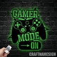 thumbnail image 3 of Craftnamesign Gamer Name Sign Wall Art LED Light, Gamer Room Sign, Controller Metal Sign, 3 of 5