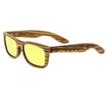 thumbnail image 2 of Earth Wood Sunglasses 005Z Maya Wood Frame Sunglasses, Zebrawood, 2 of 6