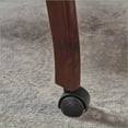 thumbnail image 3 of Bar Cart, Modern Sleek Design with Storage Shelf & Wheels | Mahogany | Acacia Wood, 3 of 9