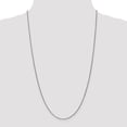 thumbnail image 2 of 14K White Gold 1.2mm Solid Diamond Cut Spiga Chain 18 Inch, 2 of 5