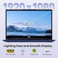 thumbnail image 5 of 15.6" IPS FHD Gaming Laptop 32GB DDR5 RAM 1TB SSD AMD Ryzen 5 6600H (Beat i7-1165G7, 6 Cores Up to 4.5GHz) with AMD Radeon 660M GPU 100W USB-C PD Fast Charger Backlit Keyboard Fingerprint Blue, 5 of 7