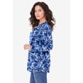 thumbnail image 4 of Roaman's Women's Plus Size Ultimate Cotton Crewneck Long Sleeve Tee, 4 of 6