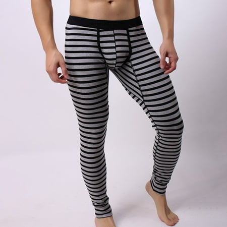 

Men Cotton Long Johns Thermal Underwear Winter Pajamas Tight Base Layer Leggings