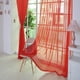 thumbnail image 1 of 2 cortinas de gasa transparente para ventana, 2,6 de ancho y 6,6 pies, con bolsillo para barra, para cocina, dormitorio y sala de estar., 1 of 2